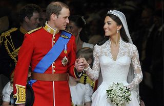 Bouquet Kate Middleton et William sourire