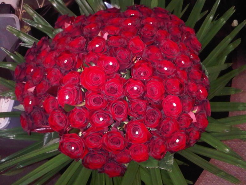 Bquet roses rouges