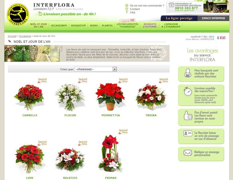 Interflora-Noël