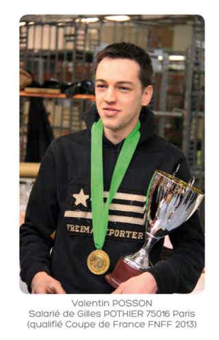 Valentin_Posson vainqueur de la Coupe de France 2013 des Fleuristes sélectionné en mars à Paris 