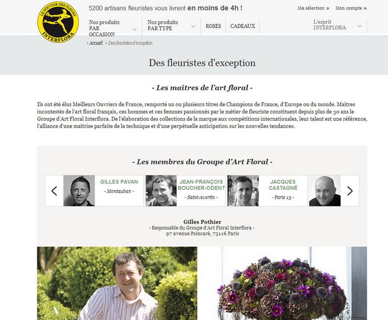 Interflora-fleuriste d'exception