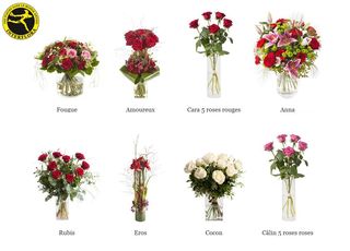Nouveautés Interflora por la St Valentin, rose et champagne ou chocolat  livré par colis fleurs - Le pouvoir des fleurs