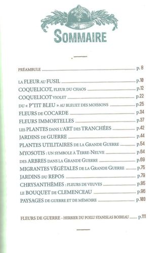 Plantes des poilus sommaire 001