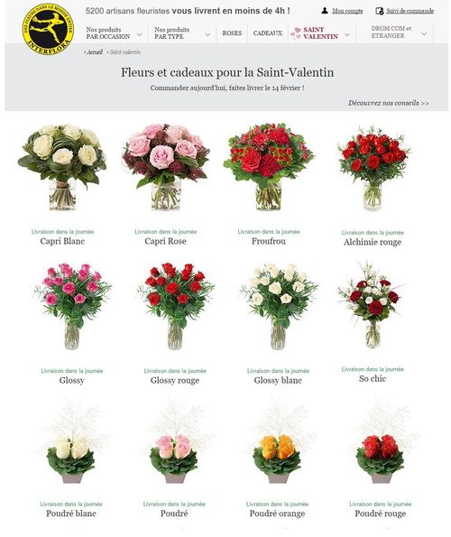 Interflora St Valentin 3