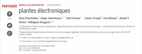 Rose électronique advances sciences