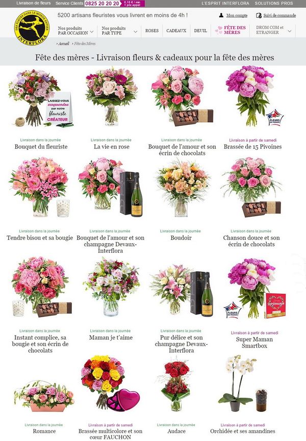 Interflora vous propose pour la fête des Mères 2016 - Le pouvoir des fleurs